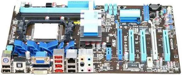 Alt view image 2 of 5 - ASUS M4A785TD-V EVO AM3 AMD 785G HDMI ATX AMD Motherboard