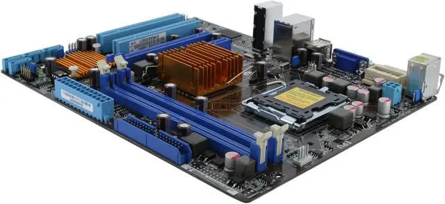 Alt view image 5 of 10 - ASUS P5G41-M LE/CSM LGA 775 Intel G41 Micro ATX Intel Motherboard