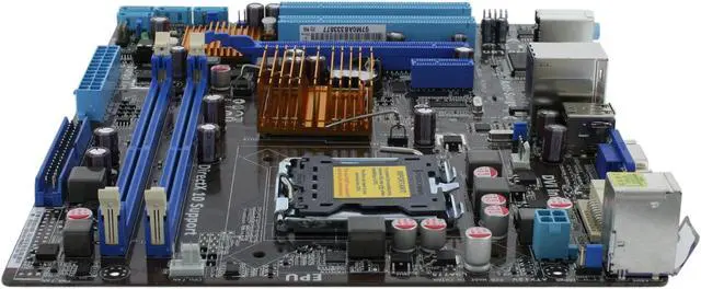 Alt view image 6 of 10 - ASUS P5G41-M LE/CSM LGA 775 Intel G41 Micro ATX Intel Motherboard