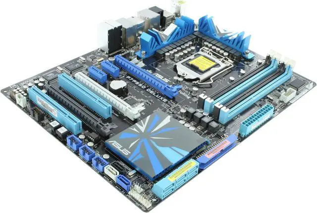 Alt view image 3 of 11 - ASUS P7P55D Deluxe LGA 1156 Intel P55 ATX Intel Motherboard