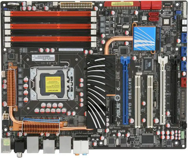Alt view image 9 of 11 - ASUS P6TD Deluxe LGA 1366 Intel X58 ATX Intel Motherboard