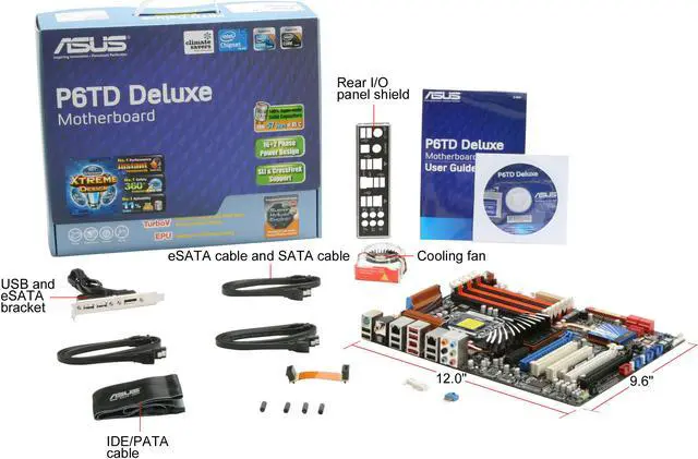 Alt view image 11 of 11 - ASUS P6TD Deluxe LGA 1366 Intel X58 ATX Intel Motherboard
