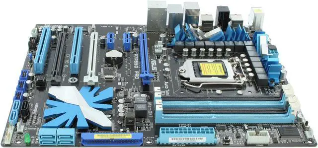 Alt view image 4 of 11 - ASUS P7P55D PRO LGA 1156 Intel P55 ATX Intel Motherboard
