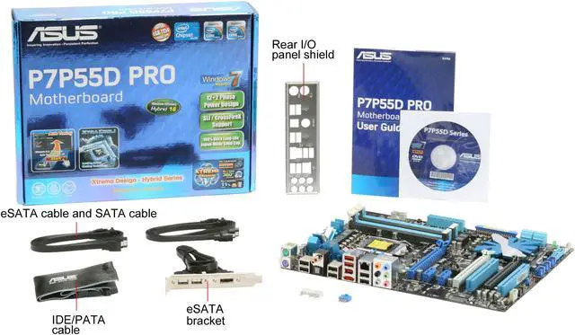 Alt view image 11 of 11 - ASUS P7P55D PRO LGA 1156 Intel P55 ATX Intel Motherboard