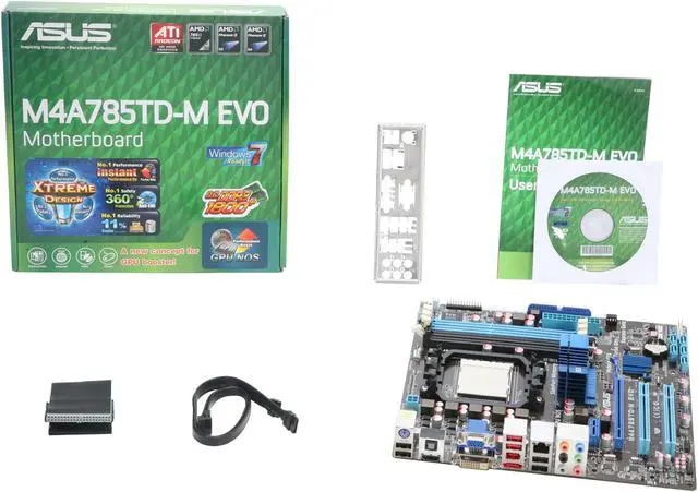 Alt view image 11 of 11 - ASUS M4A785TD-M EVO AM3 AMD 785G HDMI Micro ATX AMD Motherboard