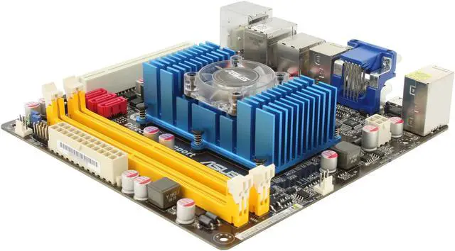 Alt view image 5 of 11 - ASUS AT3N7A-I Intel Atom 330 (1M Cache, 1.6GHz, Dual-Core) NVIDIA ION Mini ITX Motherboard / CPU Combo