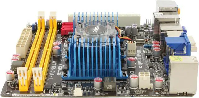 Alt view image 6 of 11 - ASUS AT3N7A-I Intel Atom 330 (1M Cache, 1.6GHz, Dual-Core) NVIDIA ION Mini ITX Motherboard / CPU Combo