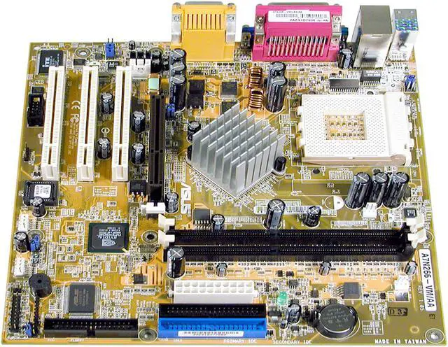Alt view image 2 of 5 - ASUS A7N266-VM 462(A) NVIDIA nForce 220-D Micro ATX AMD Motherboard
