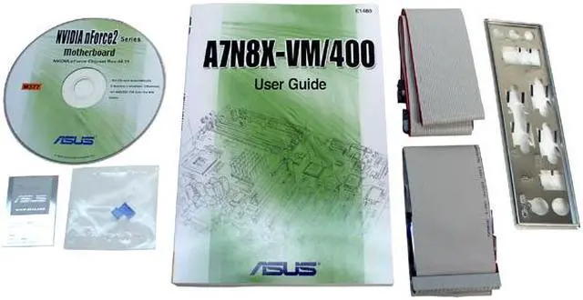 Alt view image 3 of 4 - ASUS A7N8X-VM/400 462(A) NVIDIA nForce2 IGP Micro ATX AMD Motherboard
