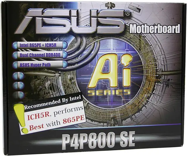 Alt view image 6 of 6 - ASUS P4P800SE Socket 478 Intel 865PE ATX Intel Motherboard