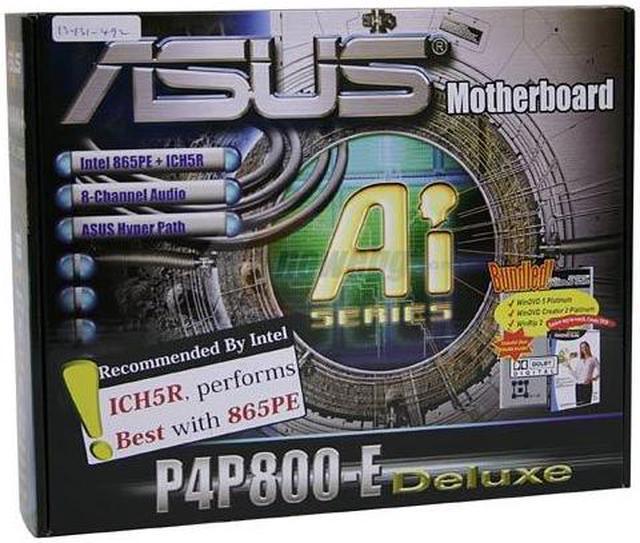 Alt view image 6 of 6 - ASUS P4P800-E DELUXE Socket 478 Intel 865PE ATX Intel Motherboard