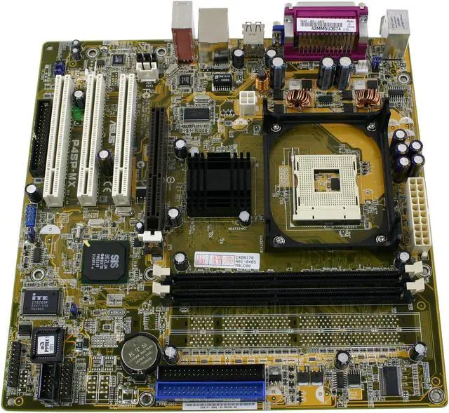 Alt view image 2 of 4 - ASUS P4SP-MX Socket 478 SiS 651 Micro ATX Intel Motherboard