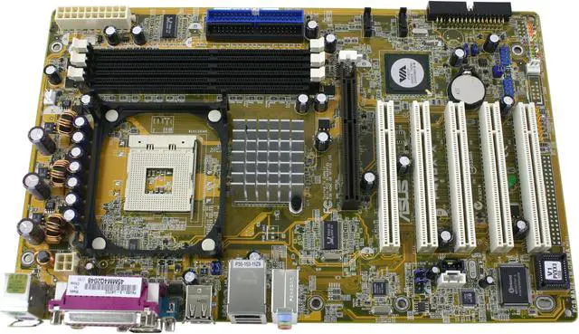 Alt view image 2 of 5 - ASUS P4V8X-X Socket 478 VIA P4X533 ATX Intel Motherboard