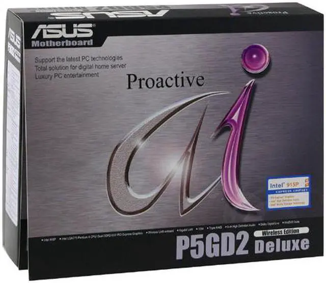 Alt view image 5 of 5 - ASUS P5GD2 DELUXE LGA 775 Intel 915P ATX Intel Motherboard