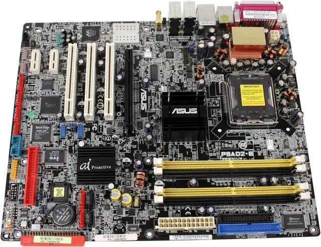 Alt view image 2 of 6 - ASUS P5AD2-E Premium LGA 775 Intel 925XE ATX Intel Motherboard