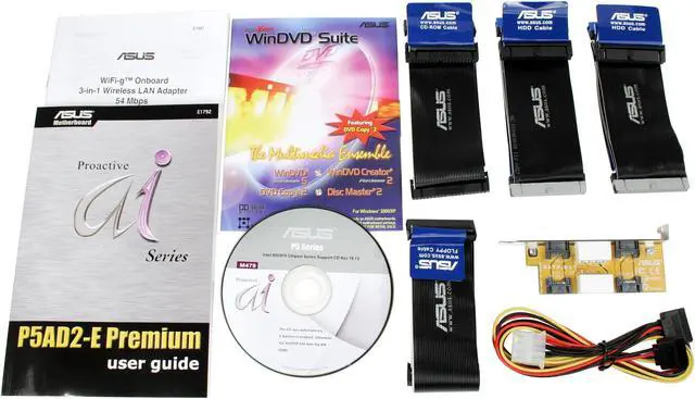 Alt view image 3 of 6 - ASUS P5AD2-E Premium LGA 775 Intel 925XE ATX Intel Motherboard