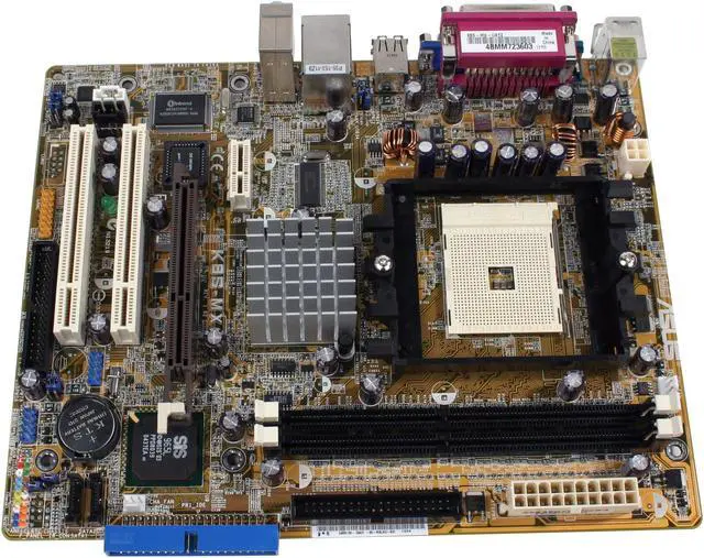 Alt view image 2 of 4 - ASUS K8S-MX 754 SiS 760 GX Micro ATX AMD Motherboard