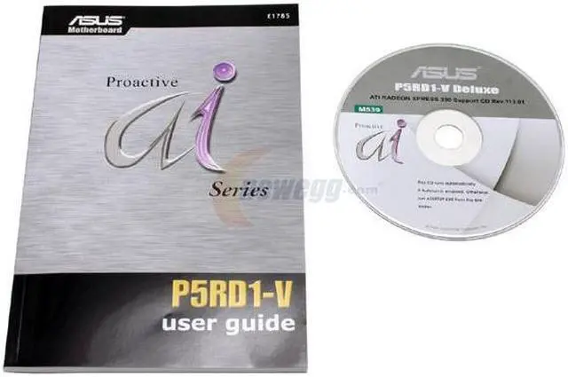 Alt view image 3 of 5 - ASUS P5RD1-V LGA 775 ATI Radeon Xpress 200 ATX Intel Motherboard