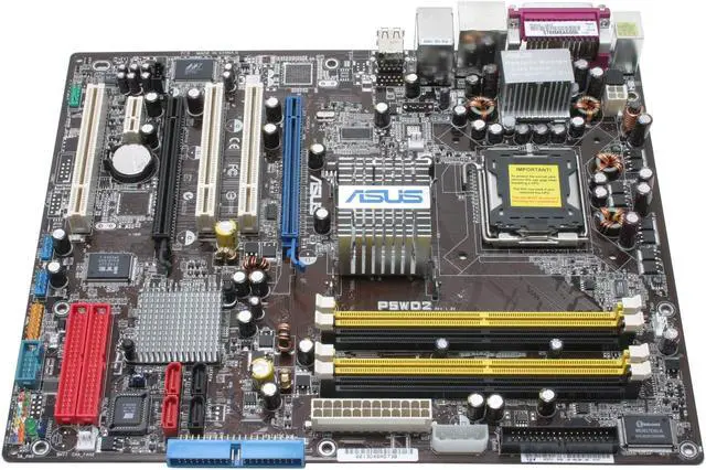 Alt view image 2 of 5 - ASUS P5WD2 LGA 775 Intel 955X ATX Intel Motherboard
