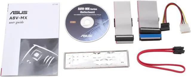 Alt view image 4 of 5 - ASUS A8V-MX 939 VIA K8M800 Micro ATX AMD Motherboard