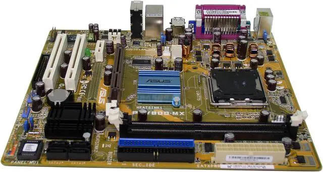 Alt view image 2 of 5 - ASUS P5V800-MX LGA 775 VIA P4M800 Micro ATX Intel Motherboard