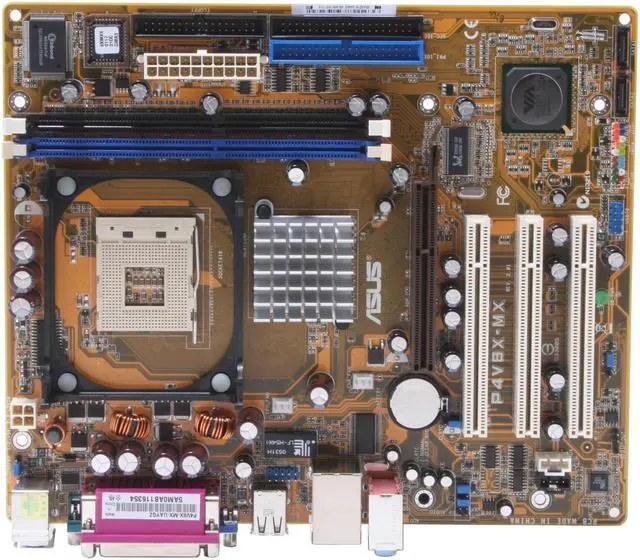 Alt view image 3 of 6 - ASUS P4V8X-MX Socket 478 VIA P4M800 Micro ATX Intel Motherboard