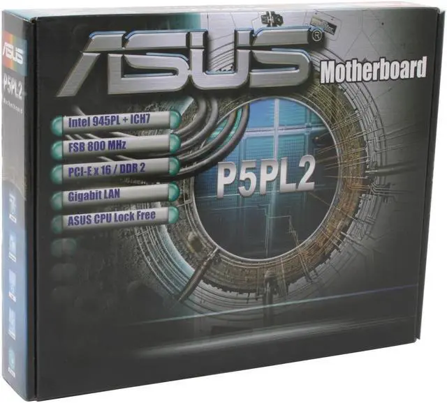 Alt view image 5 of 5 - ASUS P5PL2 LGA 775 Intel 945PL Express ATX Intel Motherboard