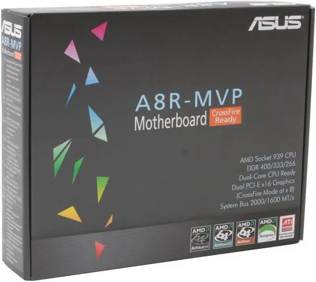 Alt view image 6 of 6 - ASUS A8R-MVP 939 ATI CrossFire Radeon Xpress 1600 ATX AMD CrossFire Motherboard