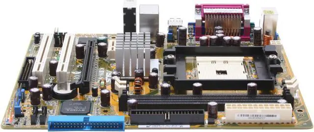Alt view image 3 of 7 - ASUS K8N-VM 754 NVIDIA GeForce 6100 Micro ATX AMD Motherboard