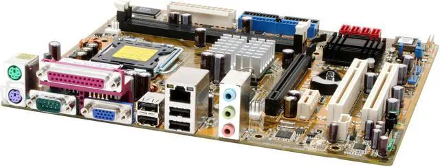Alt view image 2 of 5 - ASUS P5RD2-VM LGA 775 ATI Radeon Xpress 200 Micro ATX Intel Motherboard