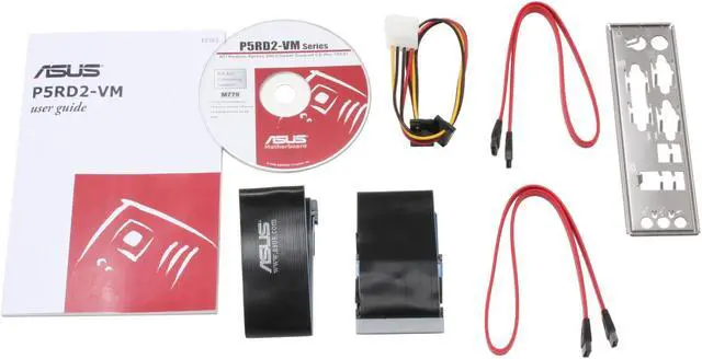 Alt view image 4 of 5 - ASUS P5RD2-VM LGA 775 ATI Radeon Xpress 200 Micro ATX Intel Motherboard