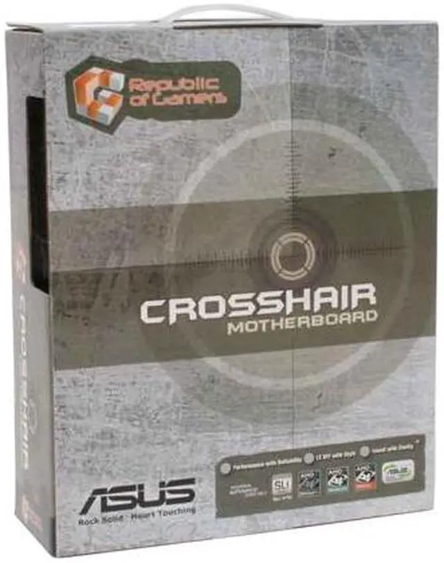 Alt view image 6 of 6 - ASUS CROSSHAIR AM2 NVIDIA nForce 590 SLI MCP ATX AMD Motherboard