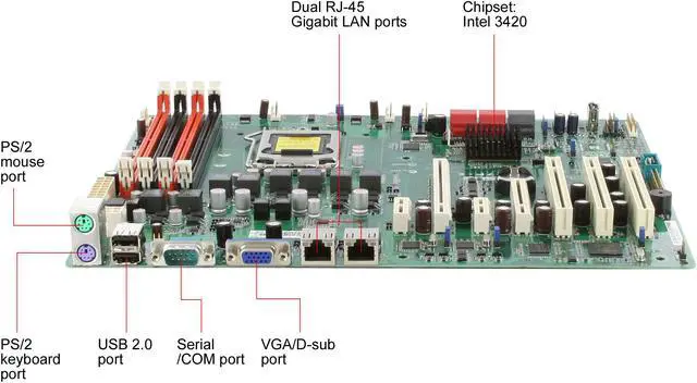 Alt view image 8 of 11 - ASUS P7F-X ATX Server Motherboard LGA 1156 Intel 3420