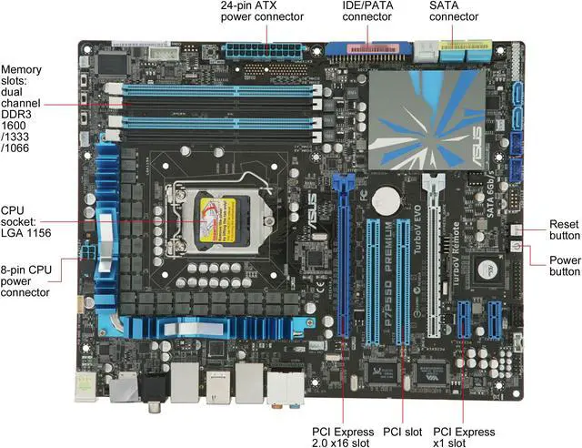 Alt view image 9 of 11 - ASUS P7P55D Premium LGA 1156 Intel P55 ATX Intel Motherboard w/ SATA 6 Gb/s