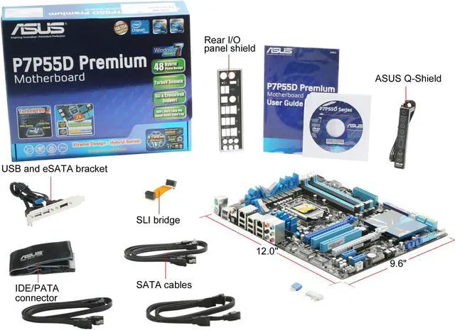 Alt view image 11 of 11 - ASUS P7P55D Premium LGA 1156 Intel P55 ATX Intel Motherboard w/ SATA 6 Gb/s