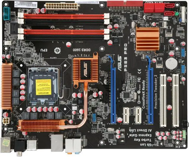 Alt view image 3 of 5 - ASUS P5E3 PRO LGA 775 Intel X48 ATX Intel Motherboard