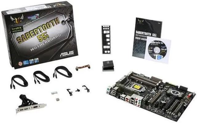 Alt view image 5 of 5 - ASUS SABERTOOTH 55i LGA 1156 Intel P55 ATX Intel Motherboard