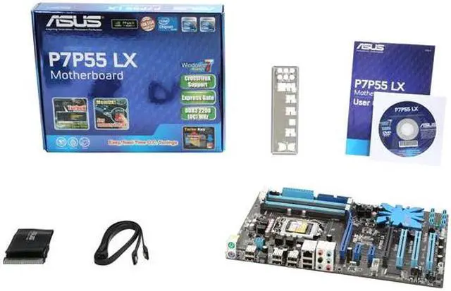 Alt view image 5 of 5 - ASUS P7P55 LX LGA 1156 Intel P55 ATX Intel Motherboard