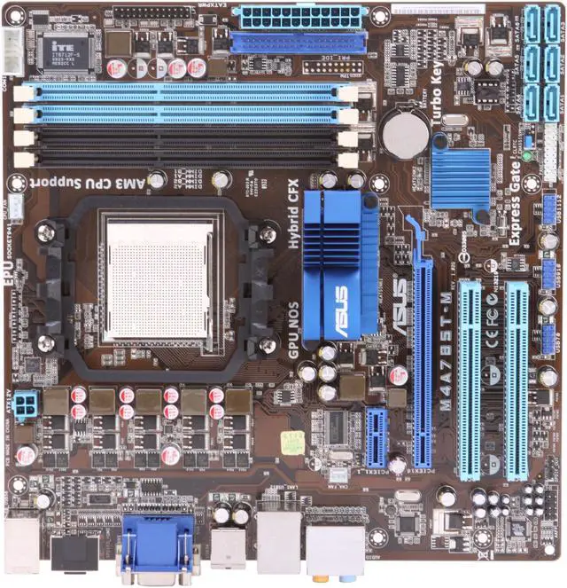 Alt view image 3 of 5 - ASUS M4A785T-M AM3 AMD 785G HDMI Micro ATX AMD Motherboard