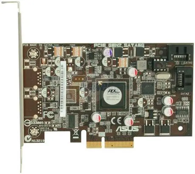 Alt view image 3 of 6 - ASUS Model PCIE GEN2 SATA6G Expansion Card