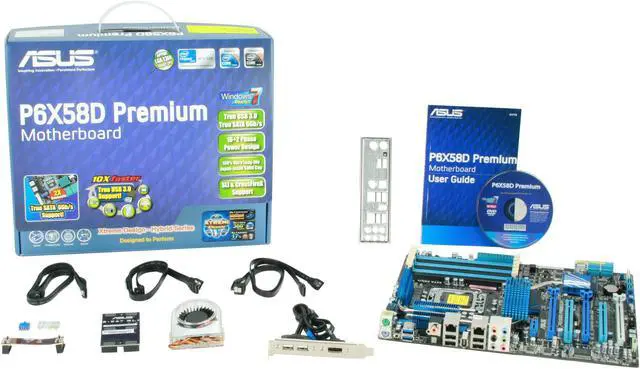 Alt view image 5 of 5 - ASUS P6X58D Premium LGA 1366 Intel X58 USB 3.0 ATX Intel Motherboard