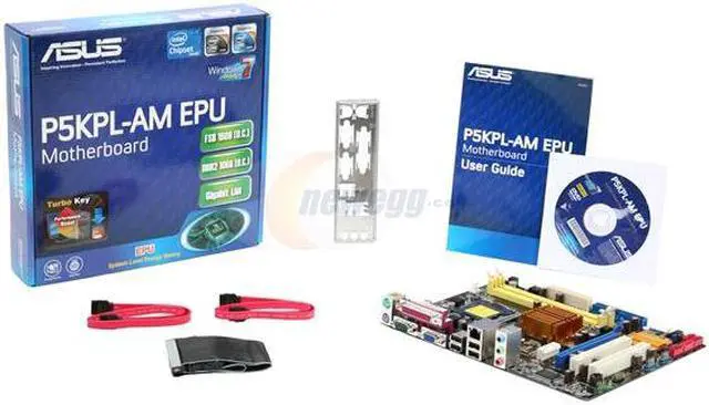 Alt view image 5 of 5 - ASUS P5KPL-AM EPU LGA 775 Intel G31 Micro ATX Intel Motherboard