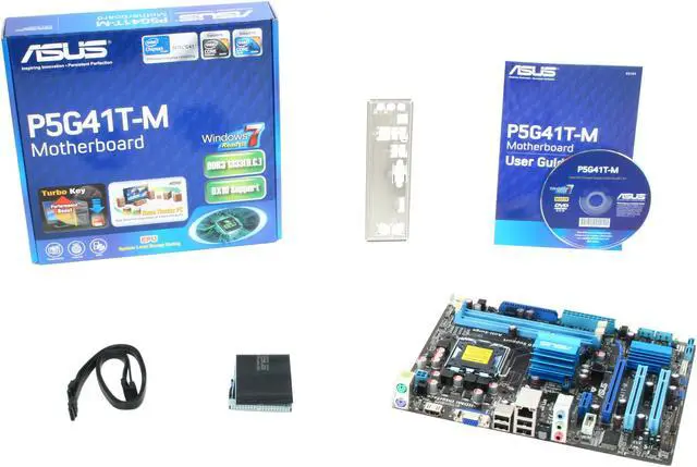 Alt view image 5 of 5 - ASUS P5G41T-M/CSM LGA 775 Intel G41 HDMI Micro ATX Intel Motherboard