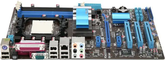Alt view image 2 of 5 - ASUS M4A77D AM3/AM2+/AM2 AMD 770 ATX AMD Motherboard