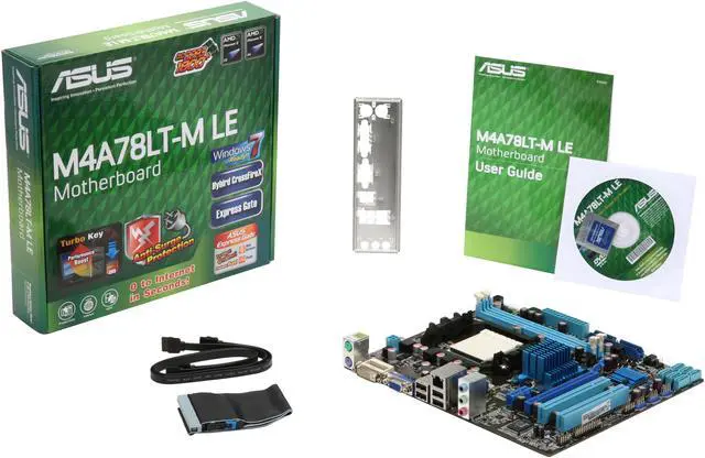 Alt view image 5 of 5 - ASUS M4A78LT-M LE AM3 AMD 780L Micro ATX AMD Motherboard