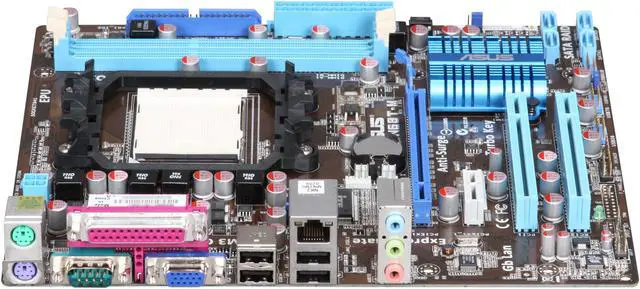 Alt view image 2 of 5 - ASUS M4N68T-M AM3 NVIDIA Geforce 7025/nForce 630a Micro ATX AMD Motherboard