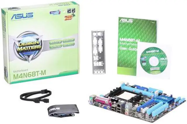 Alt view image 5 of 5 - ASUS M4N68T-M AM3 NVIDIA Geforce 7025/nForce 630a Micro ATX AMD Motherboard