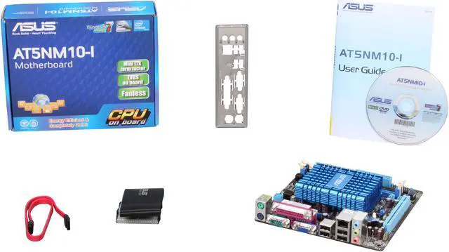 Alt view image 5 of 5 - ASUS AT5NM10-I Intel Atom D510 BGA559 Intel NM10 Mini ITX Motherboard / CPU Combo