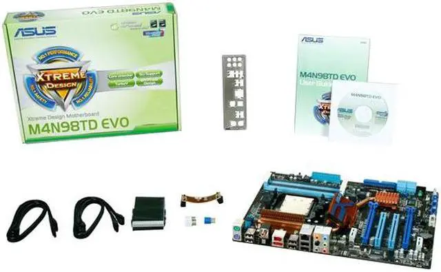 Alt view image 5 of 5 - ASUS M4N98TD EVO AM3 NVIDIA nForce 980a SLI ATX AMD Motherboard