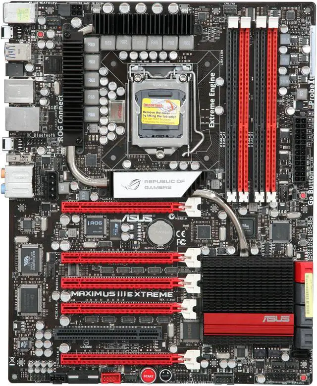 Alt view image 3 of 5 - ASUS Maximus III Extreme LGA 1156 Intel P55 USB 3.0 ATX Intel Motherboard